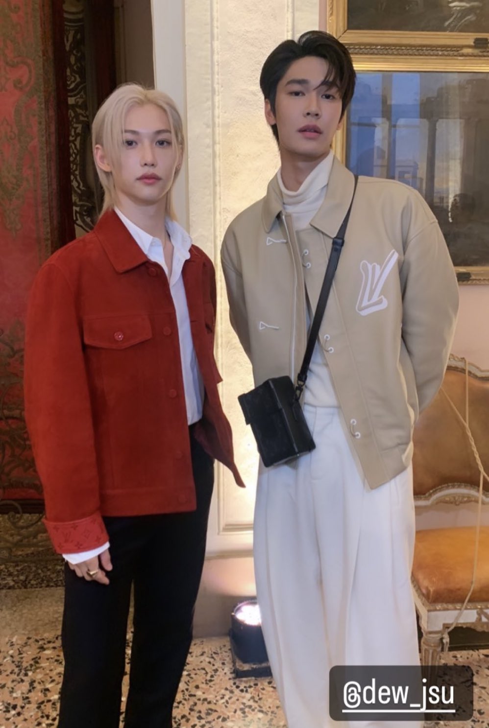 Viral Takes on X: Stray Kids' Felix with Thai actor Dew at Louis