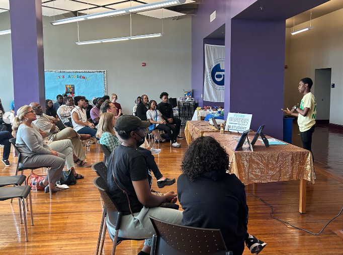 EasternIB's tweet photo. What a day we had! We celebrated the class of 2025 with our first annual IB signing day (for 24 full IB students!) and then our juniors in Theory of Knowledge presented their exhibitions! We love these bright and impressive IB scholars! @EasternHS https://t.co/qLFgOnx4fL