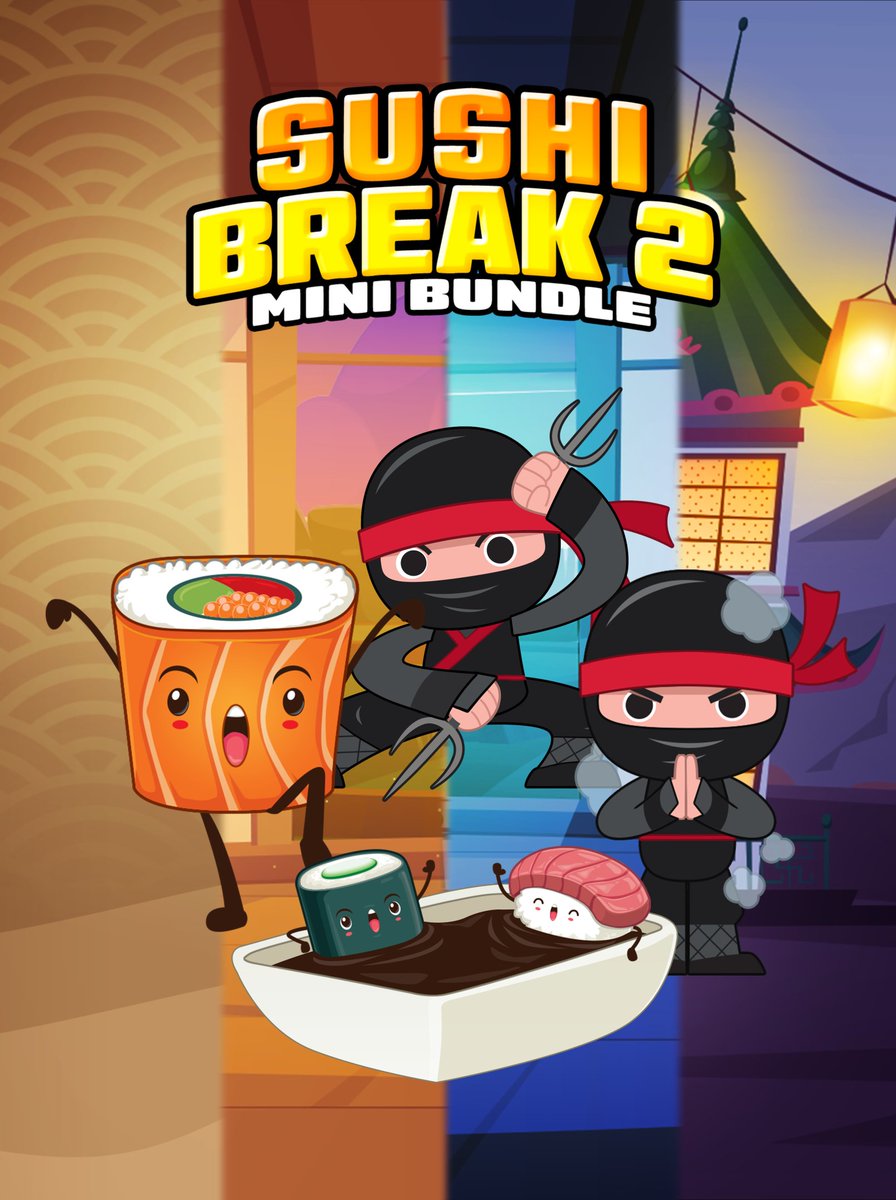 BreakSushi's tweet photo. Sushi Break 2 Mini Game Bundle giveaway! Sushi Break 2 Game Mini Bundle is on sale today on PSN! NA and EU! PS5 and PS4! Win a Free PSN $10 NA gift card from Smobile! #ninjabreak #sushibreak2 #smobileinc #sushibreak #trophyhunting #trophyhunter #ninjabreakheadtohead #PlayStationTrophy #PS5 #PS4
To Enter the Give away:
Like,
Retweet,
Share to a friend
and Follow
@BreakSushi