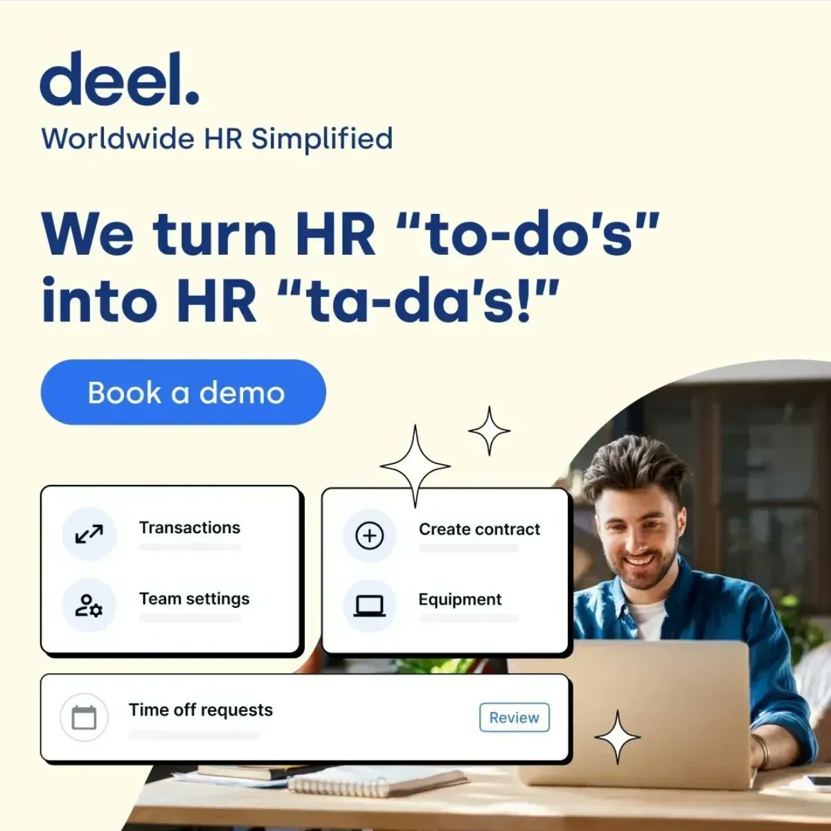 leadupmarketers's tweet photo. Attention HR professionals &amp; business owners! Managing global teams &amp; contractors is a hassle, but Deel simplifies it all. Deel all-in-one platform streamlines payments, compliance, &amp; onboarding, so you can focus on growing your business! Book a demo https://t.co/YO2g15IPIw  🚀💻 https://t.co/TSHxFyNIef
