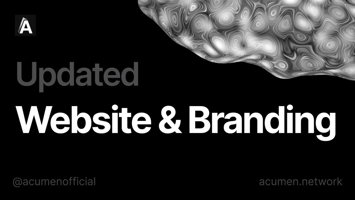 📣 Exciting News 📣
 We're thrilled to announce the rebranding of our site acumen.network and Twitter page!
 Stay tuned for updates on our upcoming launch, partnerships, and lucrative pools  🚀 

#fuel #avalanche #near