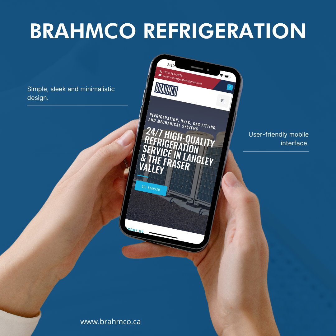 Another website complete ✅ 

BrahmCo Refrigeration’s website is now live on both mobile and desktop 📲 💻 .

It’s important to have a working mobile site.  52% of the total web visits are currently mobile, compared to 47% coming from desktops 🤯.

Check out BrahmCo Refrigera ...