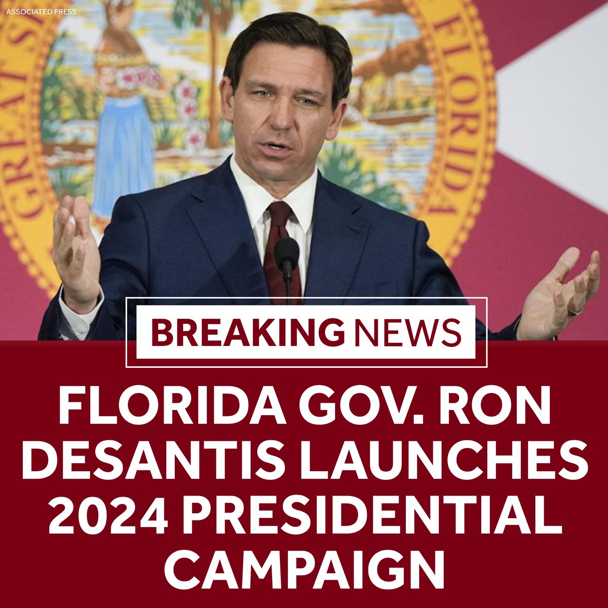 WESH's tweet photo. READY FOR RON? Florida Gov. Ron DeSantis has officially filed the paperwork showing he intends to run for President of the United States. https://t.co/xnSSLjYLa9 https://t.co/ePQ6y96aRx