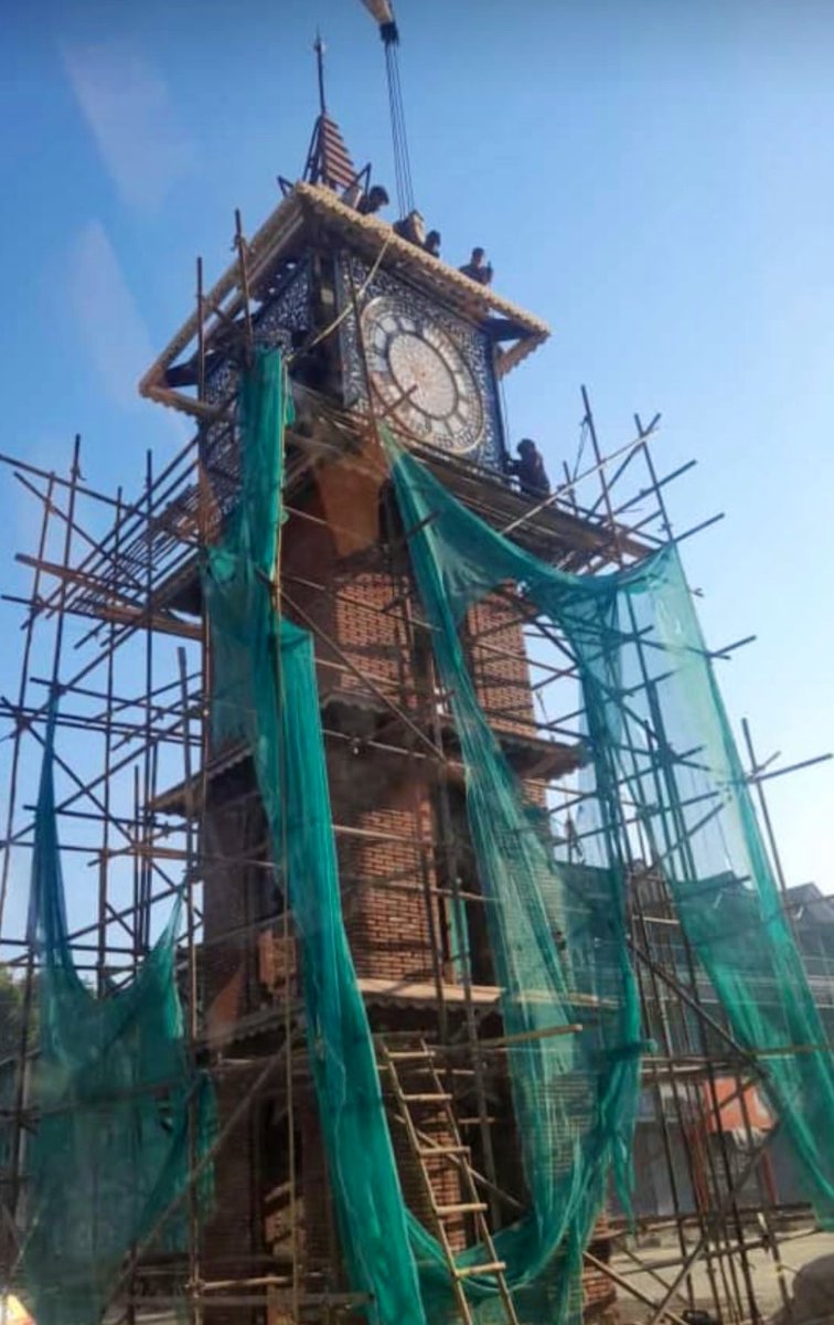 Junaid_Mattu's tweet photo. The new Clock Tower at Lal Chowk is a very special project personally - funded and executed by SMC.

Its design started from sketches in my mind to scribblings I made on paper napkins and eventually to sketches — to finally what it is about to look like very soon! https://t.co/unnXti4sfL