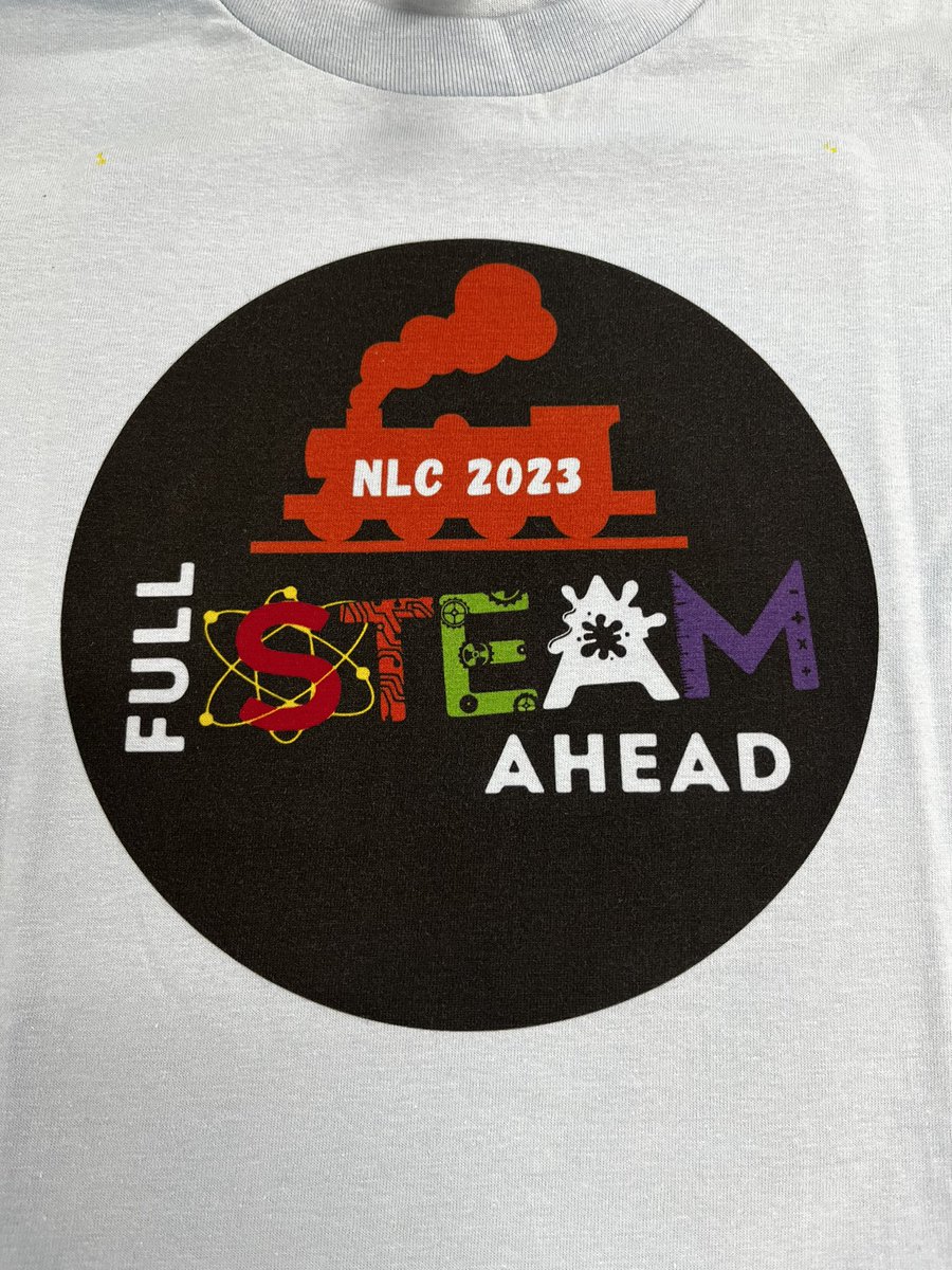 STEAM Camp shirts for the Noble Learning Center. #FullSTEAMAhead