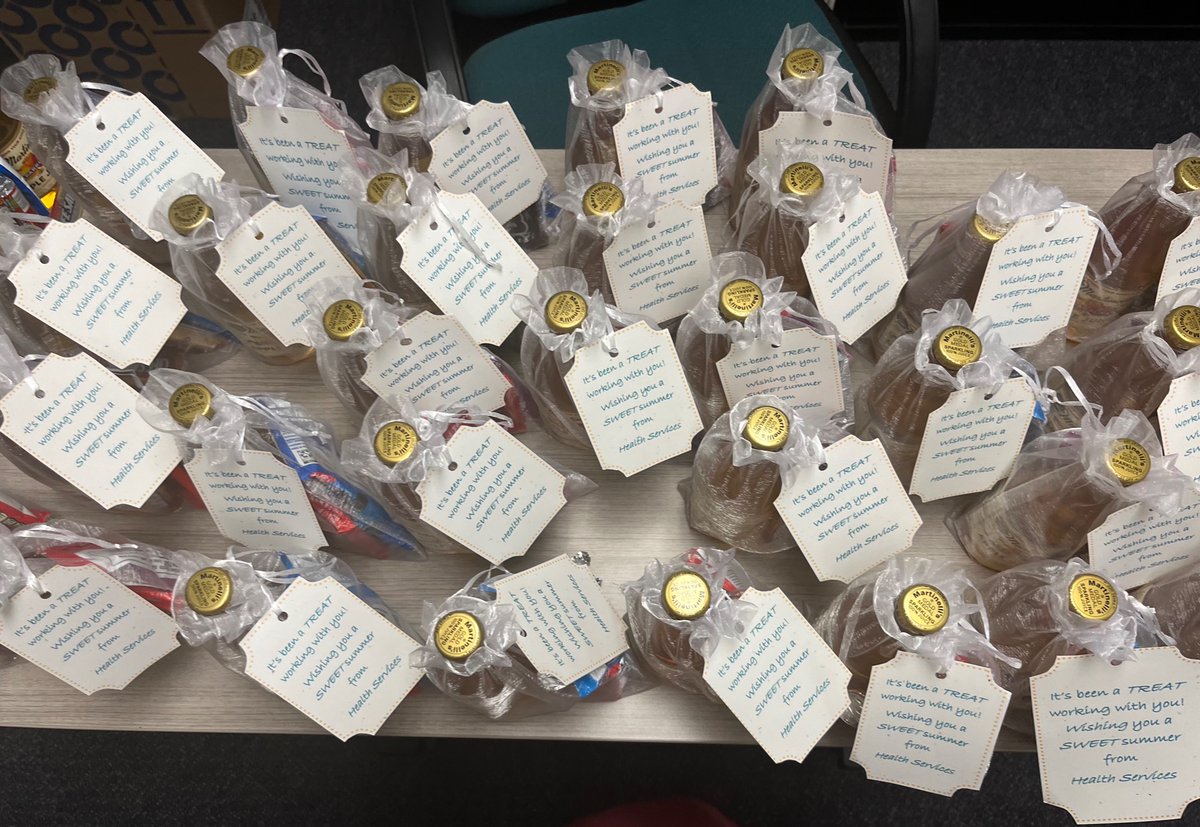 Happy Classified Employee Week! Health Services is celebrating our  Health Assistants with a sweet treat today, cookies, a candy bar Sparkling Apple Juice, and LifeSavers for our own PUSD LifeSavers! #Proud2BePUSD
