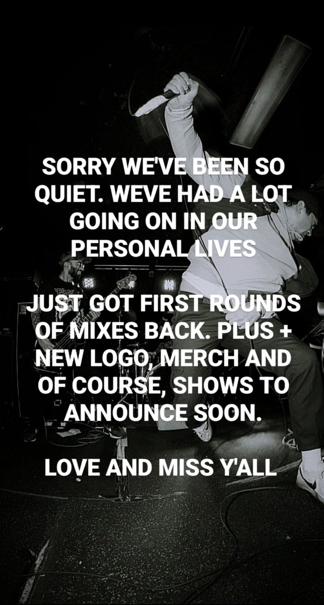 Miss y'all. New music + more to announce soon. We got some fun thing lining and in the works. We cookin as fast as we can!