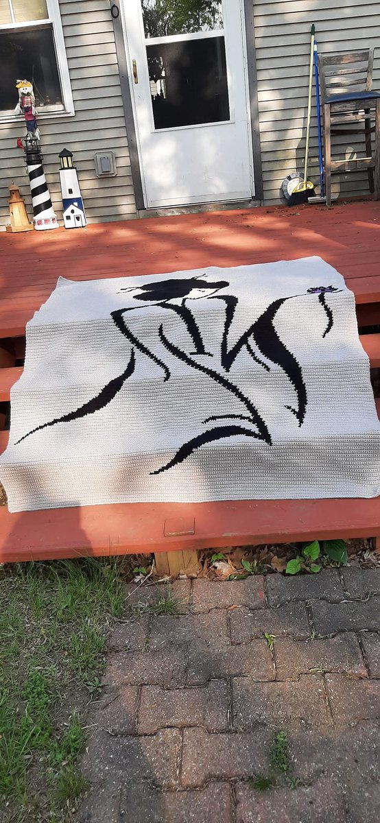 geekygraphghans's tweet image. Geisha Graphghan Pattern
Design by #geekygraphghans 
Crocheted by Dorothy P.D.
#crochet #graphghan #crafting