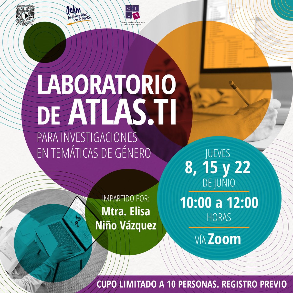 ¿Te encuentras realizando una investigación cualitativa o mixta en temática de género? 💜

👉🏽 La herramienta ATLAS.ti puede ser tu gran aliada y la Mtra. Elisa Niño podrá acompañarte durante tres sesiones para entenderla. 

📌 Convocatoria: bit.ly/43sAWpF