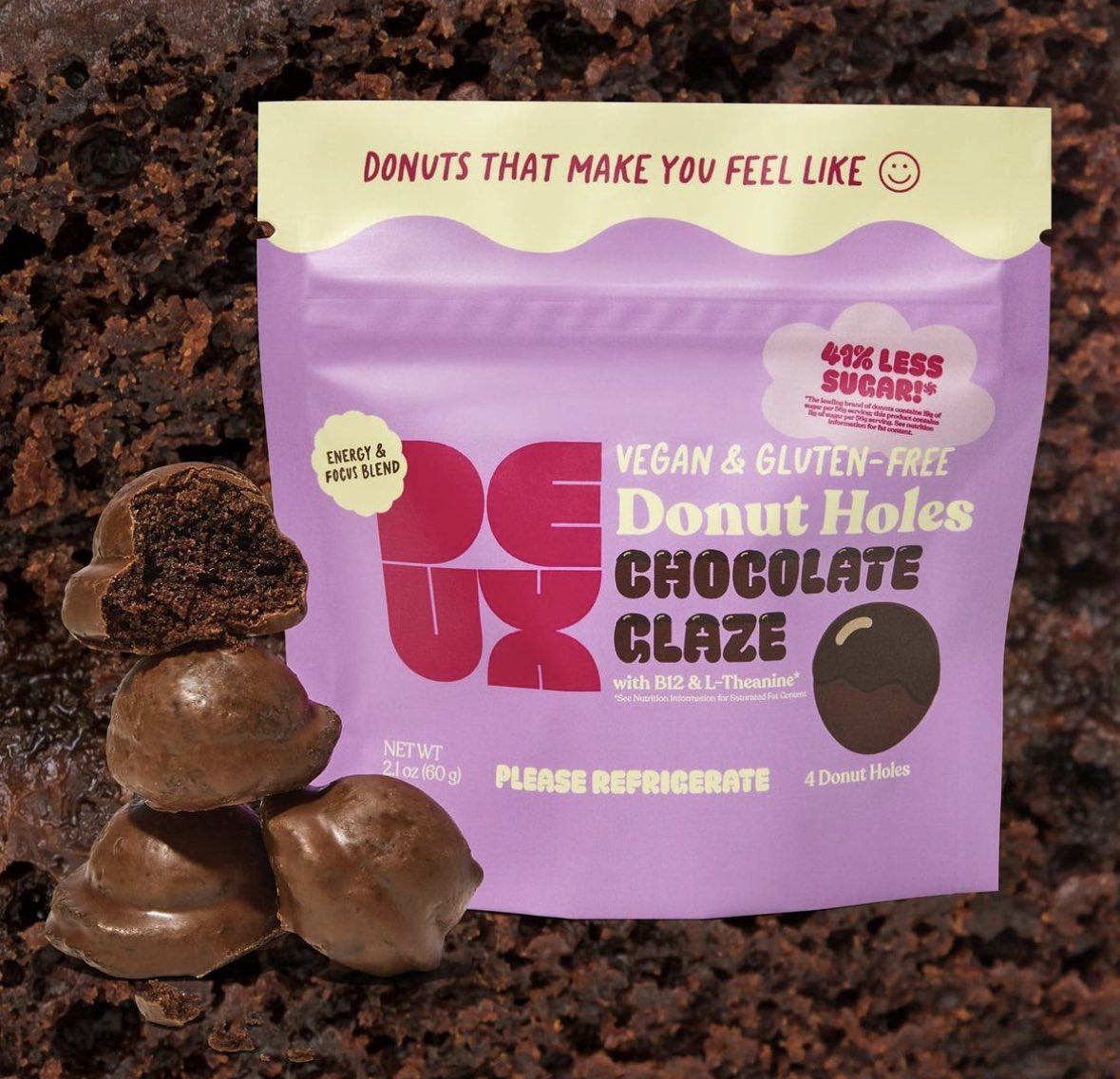 hi just popping in here to say our chocolate donut holes are here…EARLY! 

we weren’t planning on launching for a few weeks but you guys loved the classic glazed so much we decided to drop them sooner!! only available on eatdeux.com (AND 15% everything now‼️)