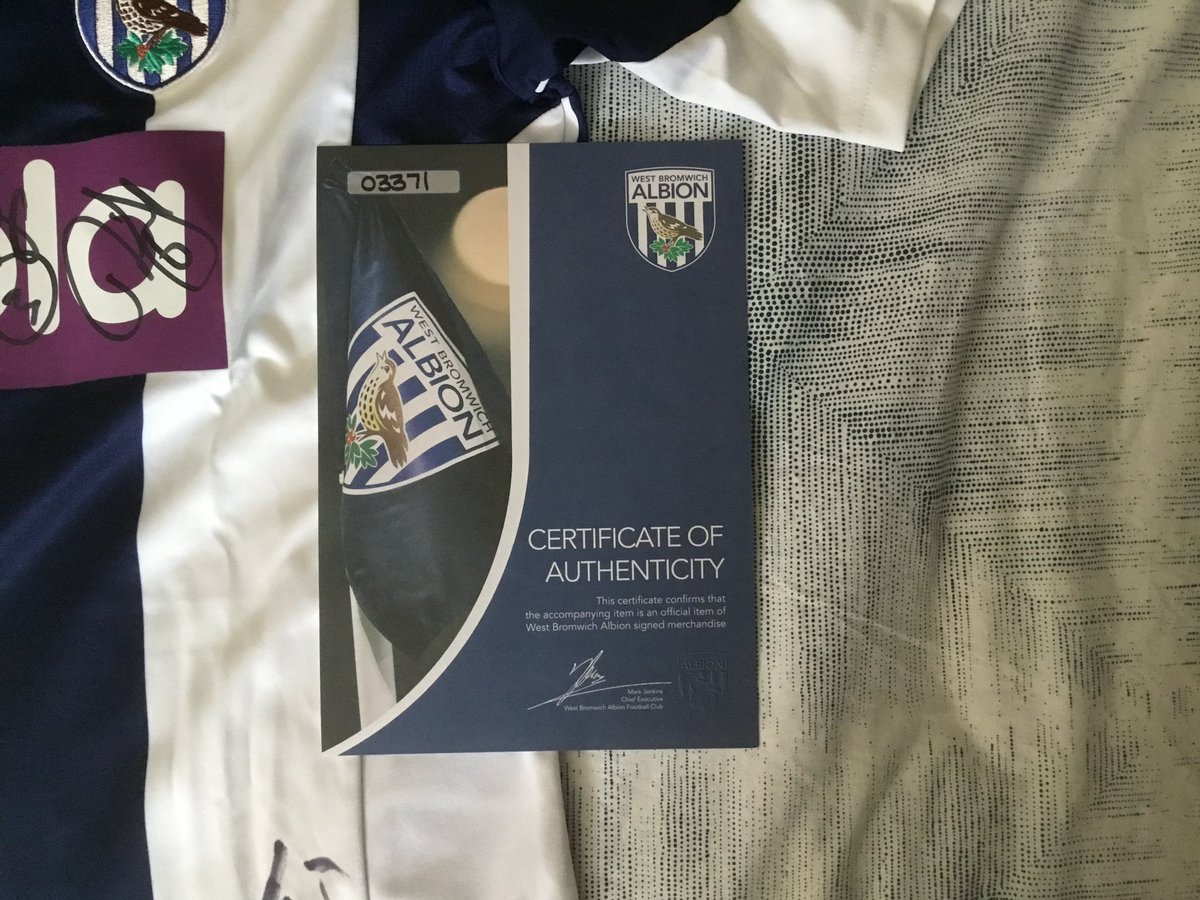 anyone interested in this wba signed home shirt from the 2013/14 season?

comes with an official certificate of authenticity 
#wba #WBAFC