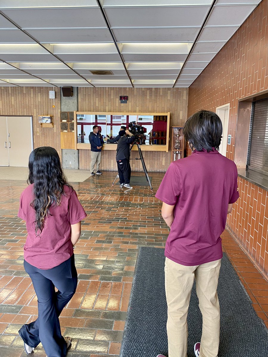 CoachNMarlowe's tweet photo. Huge thanks to @JakeFloresKSBW for stopping by to talk with myself, @HartnellCoachZ &amp; @HartnellAthletc student-athletes to highlight our department’s FIRST ever Ottmar Memorial All-Sports Award!!

#PantherPride #HST 🐾🏀⚽️🏈⚾️🥎🏐🏊‍♀️🏃🏃‍♀️ https://t.co/u7Y2qyXpnb