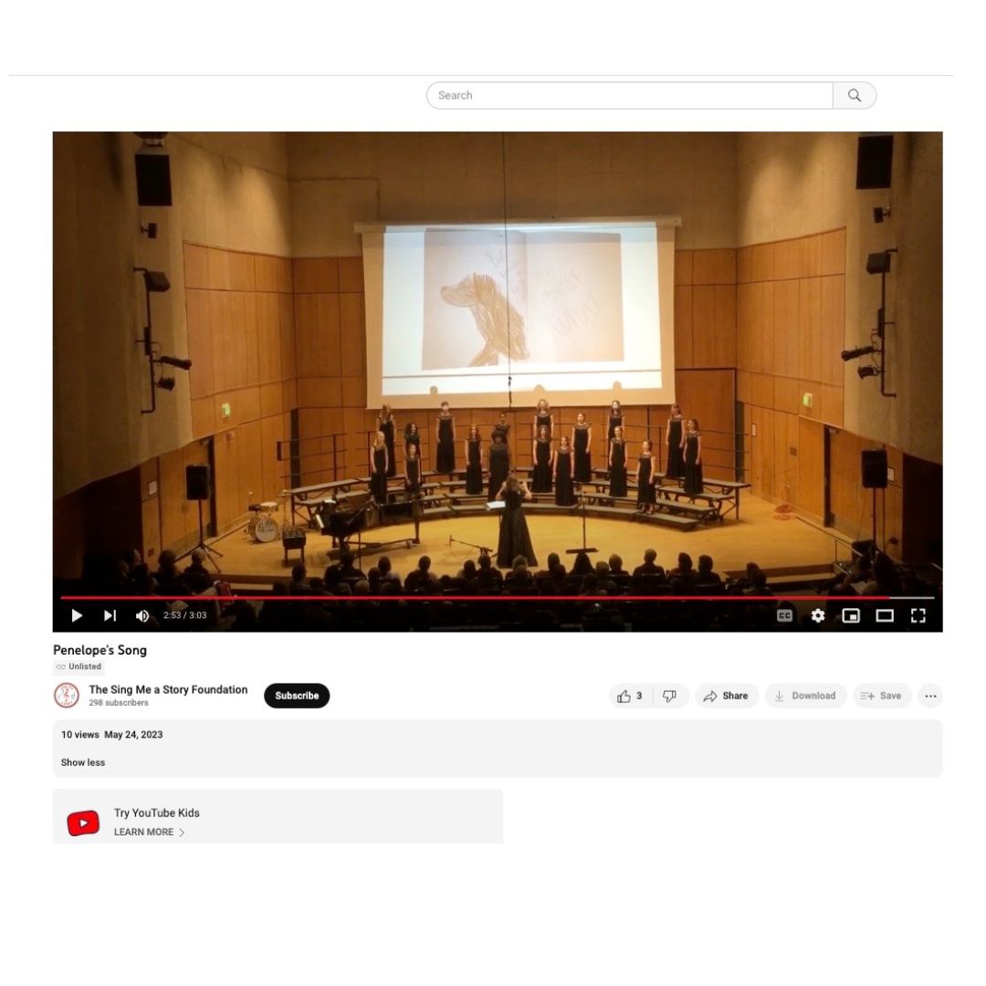 We have another song to share with you from our incredible member, Penelope, and the <a href="/SMASFoundation/">Sing Me a Story</a> 💛  We love getting to work with this amazing organization.  
Listen to Penelope's song 'Sydney in Paris' here recored by the Denver Public Schools Choir! 
buff.ly/43lldIQ