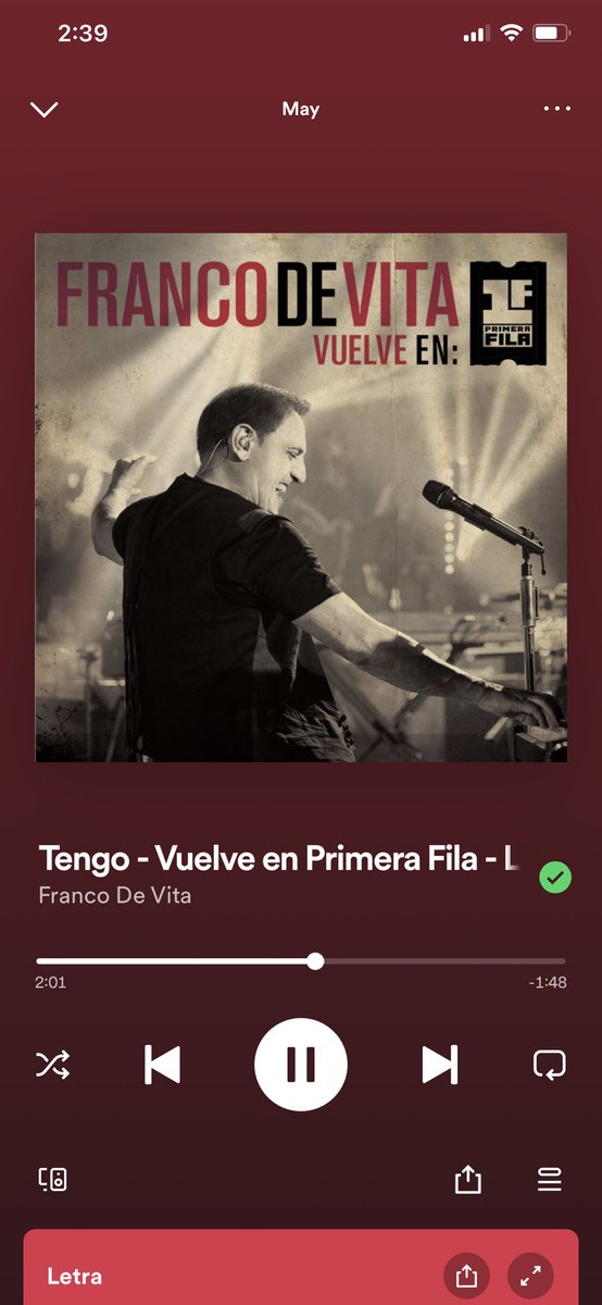 MaylenOA's tweet photo. @AsiEsMonterrey Tengo / Franco de Vita “tengo unas 500 horas sin dormir, un cuento sin final feliz.” https://t.co/EPTe1N5THX