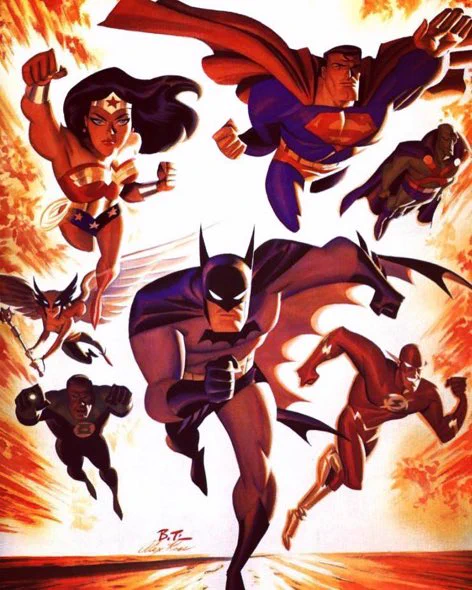 #jla over Bruce Timm