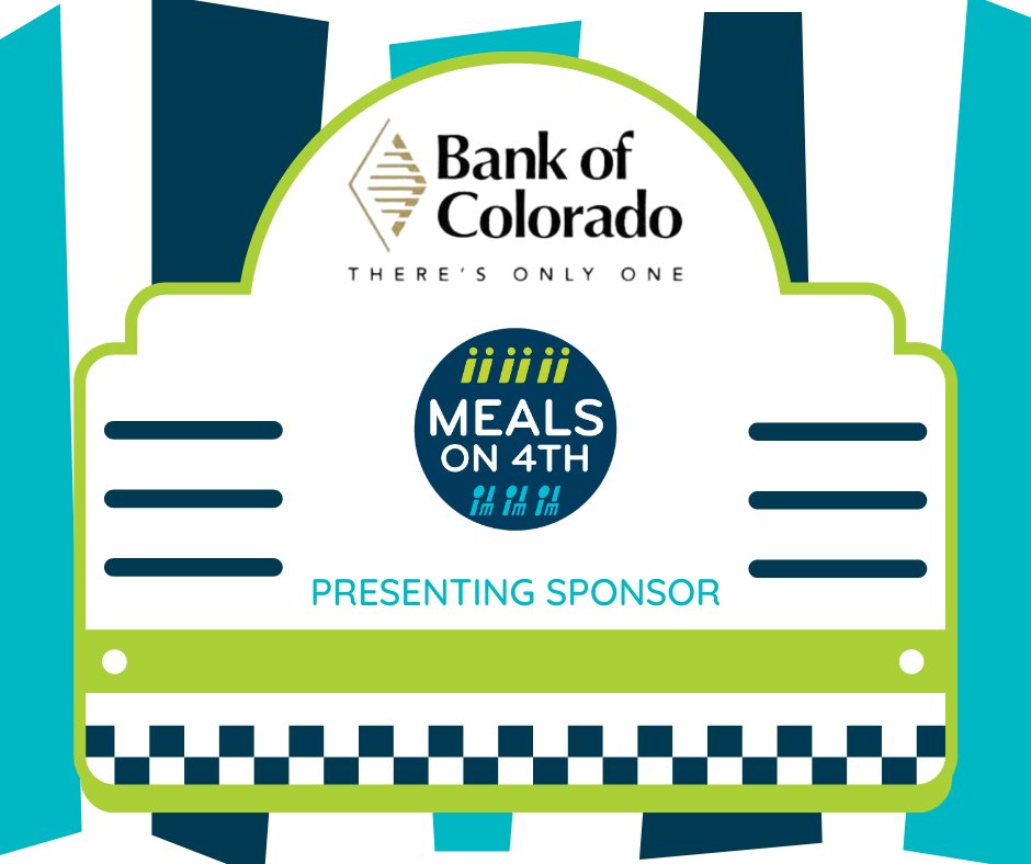Heartfelt thanks to our incredible Meals on 4th Presenting Sponsors at @bankofcolorado!

Not only do they give, team members volunteer to help ensure that our event check-in and check-out processes run smoothly. 

Thank you, Bank of Colorado, for your continued generous support!