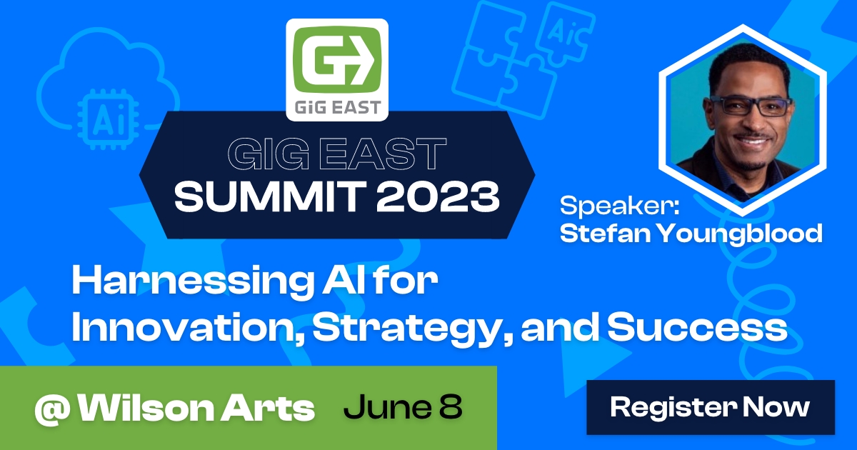 New technologies like ChatGPT are THE moment for 2023! 💥 Register for Gig East Summit 2023 to reserve your seat and learn how you can make the most of this moment in innovation to elevate your business and maximize your personal life! Register at gigeast.com/gig-east-summi…