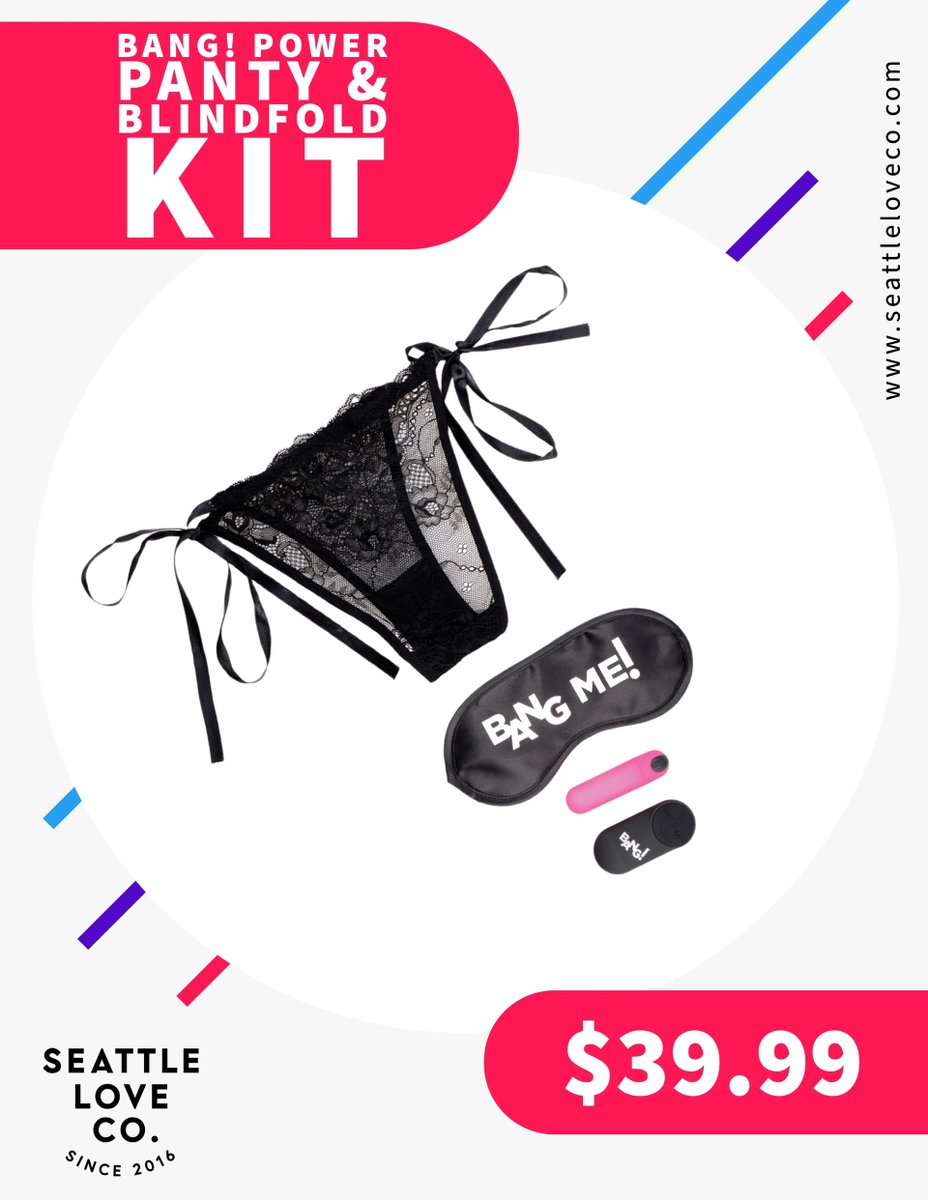 Power up your panties with this kit of hidden pleasure! 
seattleloveco.com/products/bang-…
#panties #pantyvibes #blindfold #seattle #seattleloveco