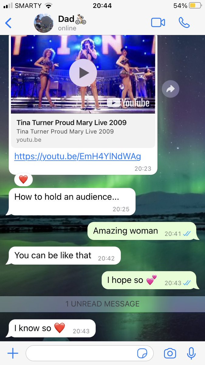 Just seen Tina Turner has passed away and look what my dad sends me I’m SOBBING 💕