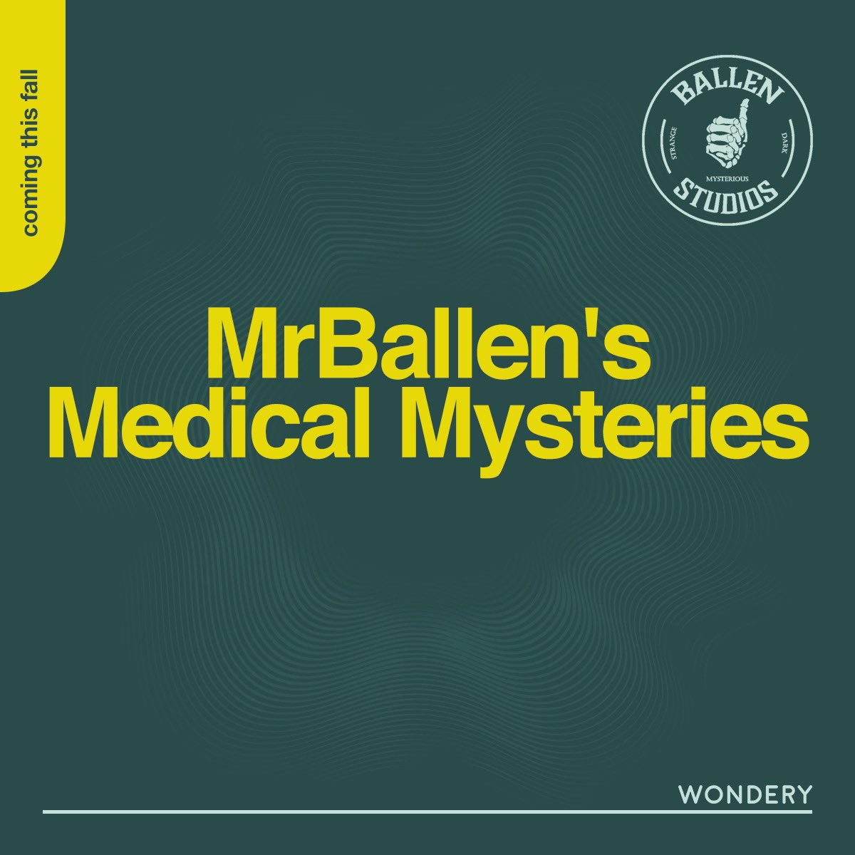 I was just asking myself, how do I combine my love of true crime with all of those medical dramas I keep binging? <a href="/MrBallen/">MrBallen</a> to the rescue! Check out his new show, MrBallen's Medical Mysteries coming this fall!
