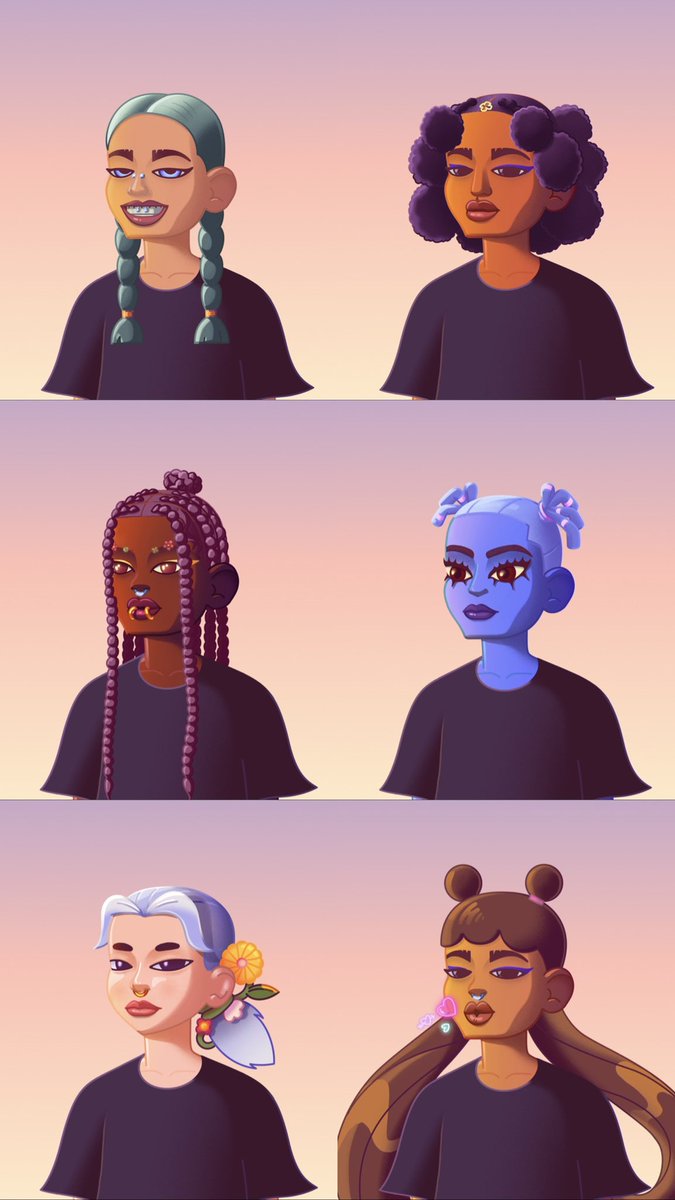 WEB3 BADDIES! The <a href="/stapleverse/">STAPLEVERSE</a> team just dropped me a never-before-seen preview of SAPIENZ &amp; can we juuuust😍😭🥹 

Major claps for the diversity of beauty in hairstyles and textures, make up and accessories! It’s the perfect mix of street + sexy💅🏽

<a href="/jeffstaple/">jeffstaple</a> <a href="/rhymezlikedimez/">Rhymezlikedimez 🌻</a>