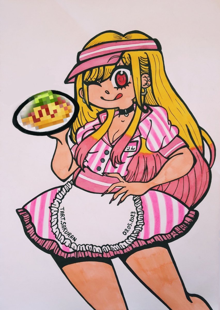 TartSakuran's tweet photo. The maido cafe has open : first order coming up ! ♡
#myart #kitagawamarin #喜多川海夢 #その着せ替え人形は恋をする #maydo #mydressupdarling https://t.co/UIMynMhK4V