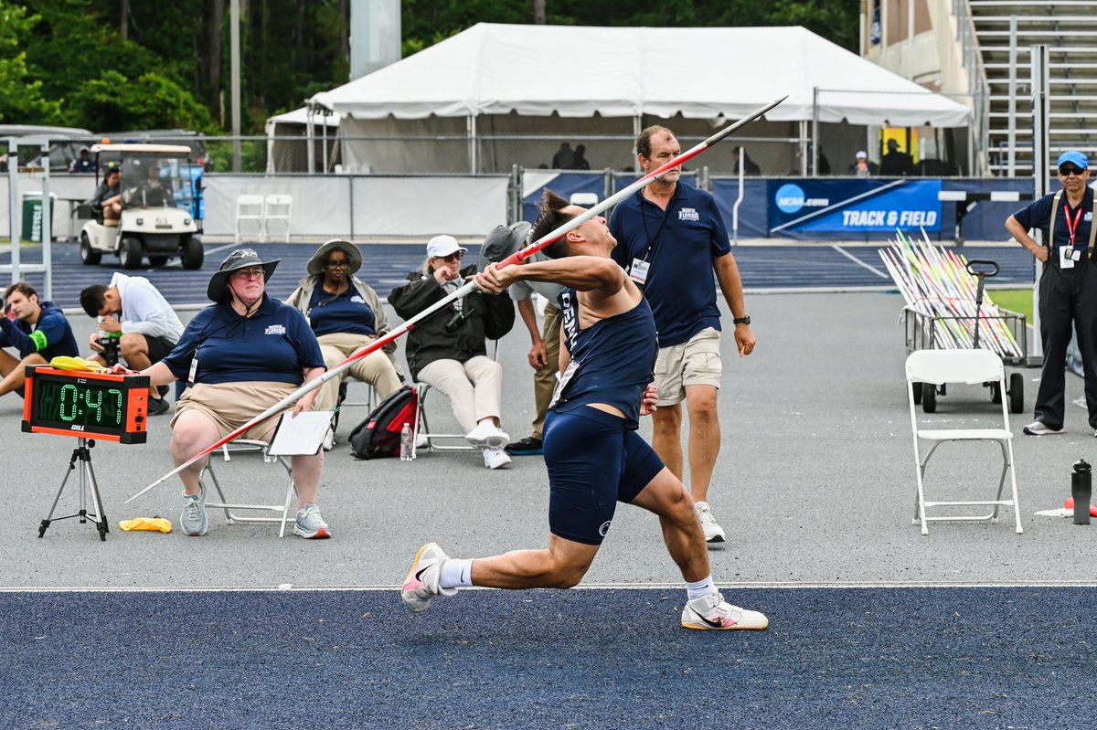 M Javelin

Collin Burkhart and Kevin Bartosh close out excellent seasons with solid outings battling the wind in the javelin throw!

25 | 210-11 (64.30m) | Burkhart
31 | 204-10 (62.43m) | Bartosh

#WeAre | #PSUTF