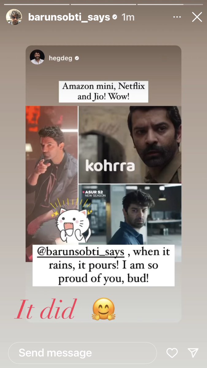 Our king Newwww ig stories 
#barunsobti @BarunSobtiSays 🫶