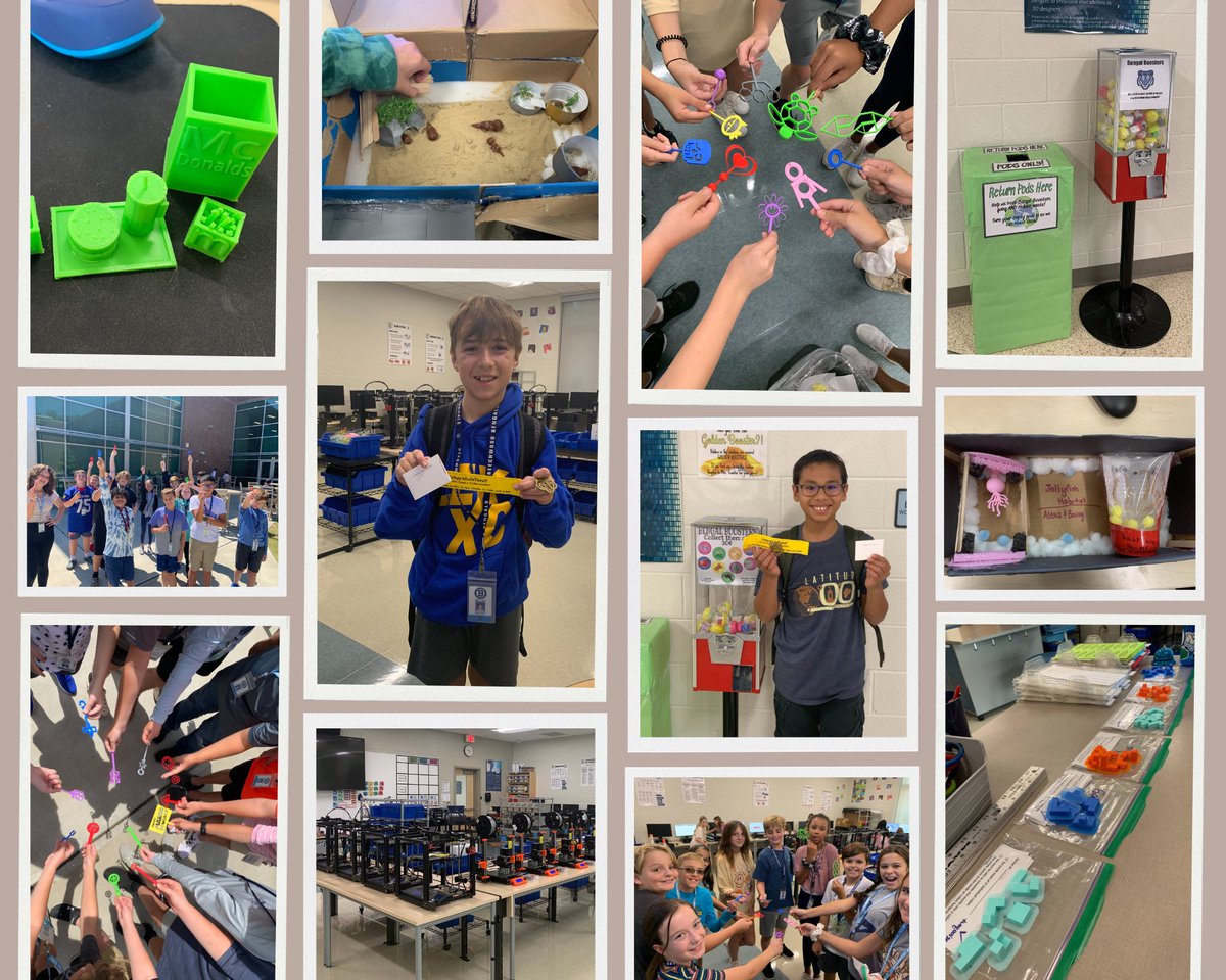 Our @Lex1EdFound Innovation Grant for K-8 Schools awarded to @BeechwoodMiddle teacher, Brittany Feaster enhanced learning through 3D Printing. Students had the opportunity to have at least 4 different projects that they created! @GloriaJenkinson 
@washburnJA