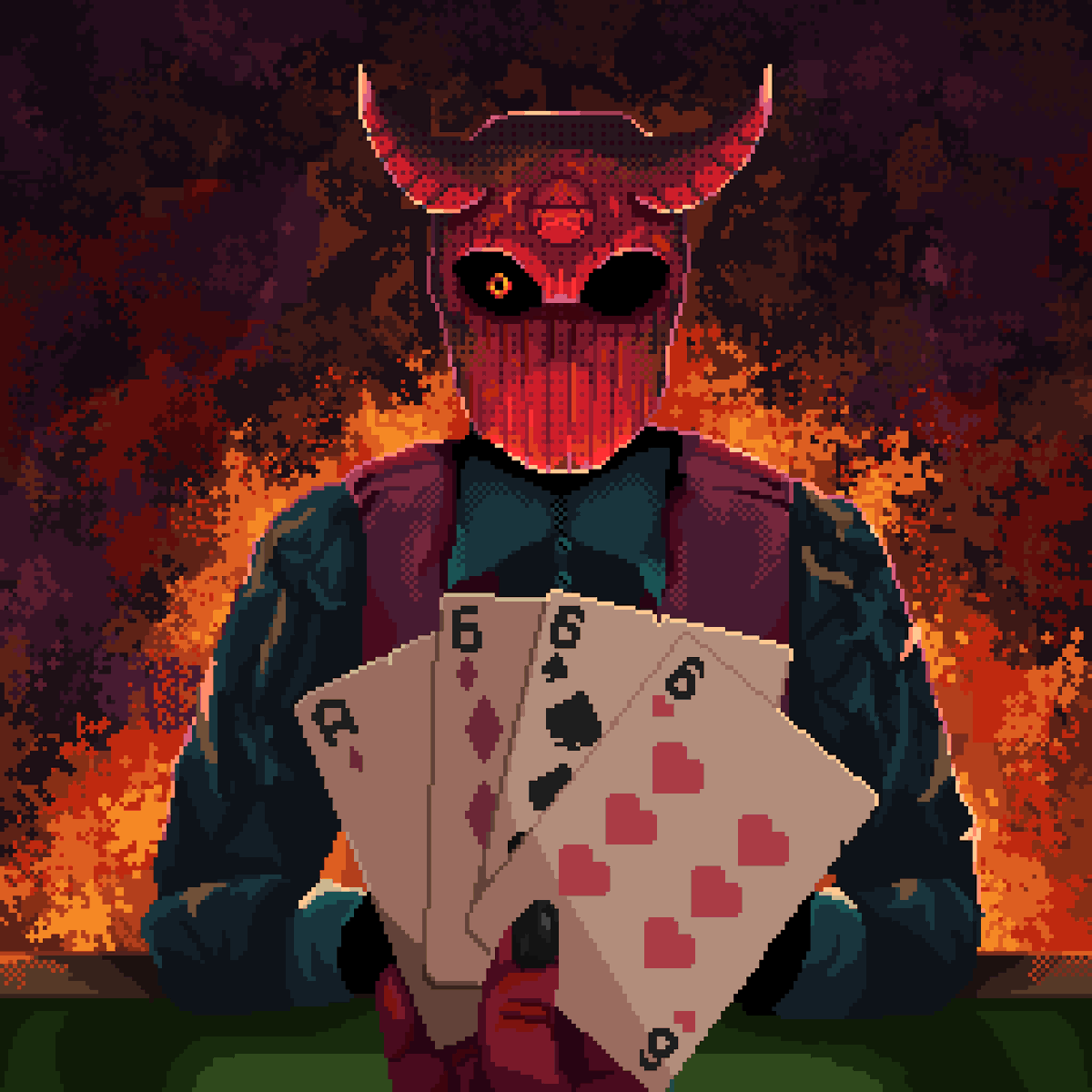 My entry to '9K #BLAMEKATO for this TEZOS ART CONTEST'  

TITLE: The Gambler 

CATEGORY: Pixel Art

#blametezos  

Description &amp; LINK ⬇️⬇️