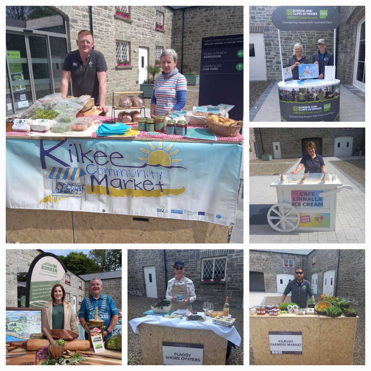 To our fantastic local food markets in Kilkee and Kilrush along with our Geofood producers, Burren Farm Experience, Linnalla Pure Irish Ice Cream and Flaggy Shore Oysters,  thank you for showcasing some of the food delights Clare has on offer on <a href="/RTEToday/">Today</a> 💛💙
#visitclare