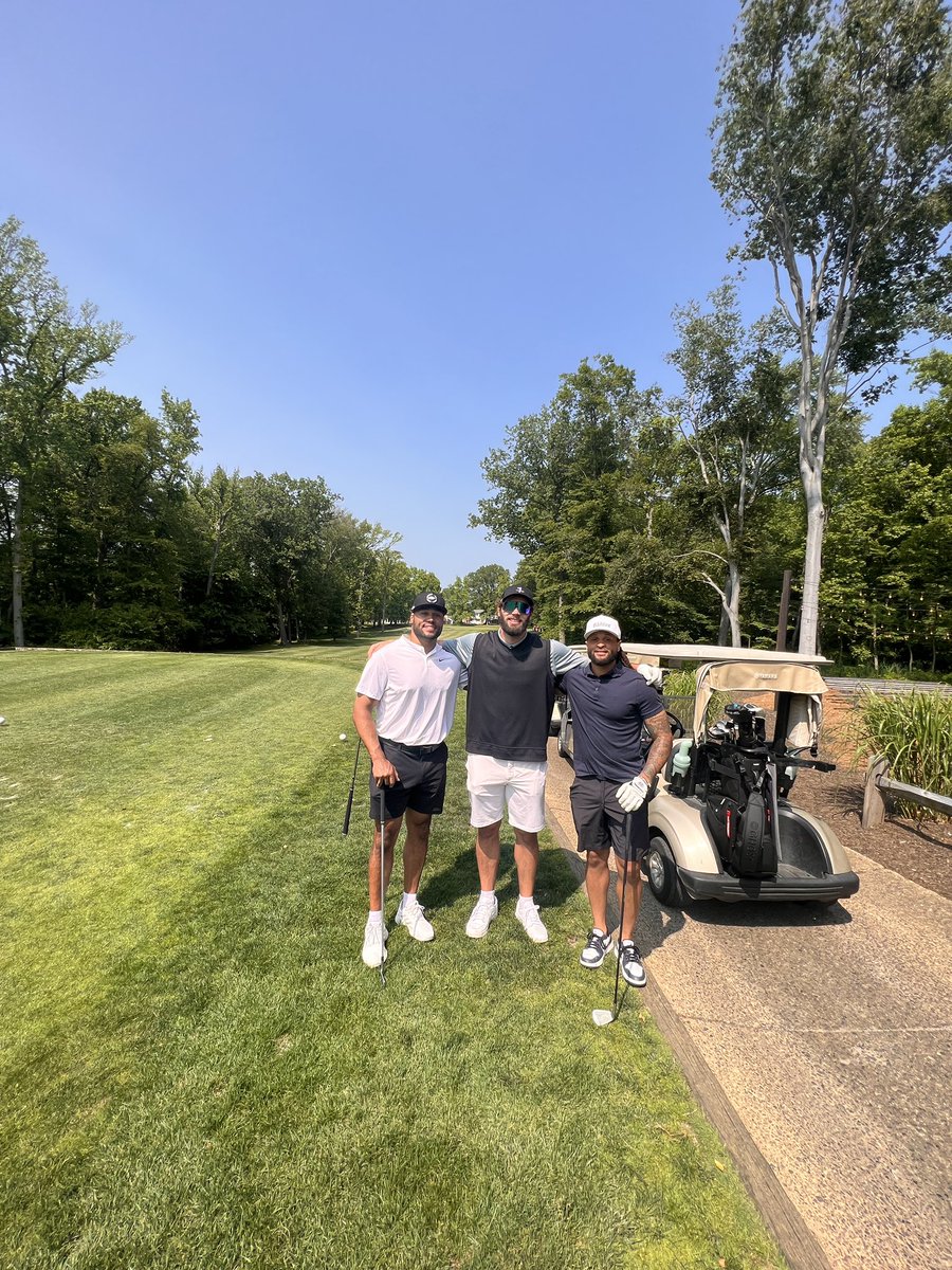 Ron Jaworski (@jawsceoqb) on Twitter photo #Eagles looking for birdies at Ramblewood Country Club! ⛳️
<a href="/2live_AM/">Avonte Maddox</a> <a href="/P_JOHNSON7/">Patrick Johnson</a> <a href="/goedert33/">Dallas Goedert</a> <a href="/JawsGolf/">Ron Jaworski Golf</a> #Eagles looking for birdies at Ramblewood Country Club! ⛳️
<a href="/2live_AM/">Avonte Maddox</a> <a href="/P_JOHNSON7/">Patrick Johnson</a> <a href="/goedert33/">Dallas Goedert</a> <a href="/JawsGolf/">Ron Jaworski Golf</a>