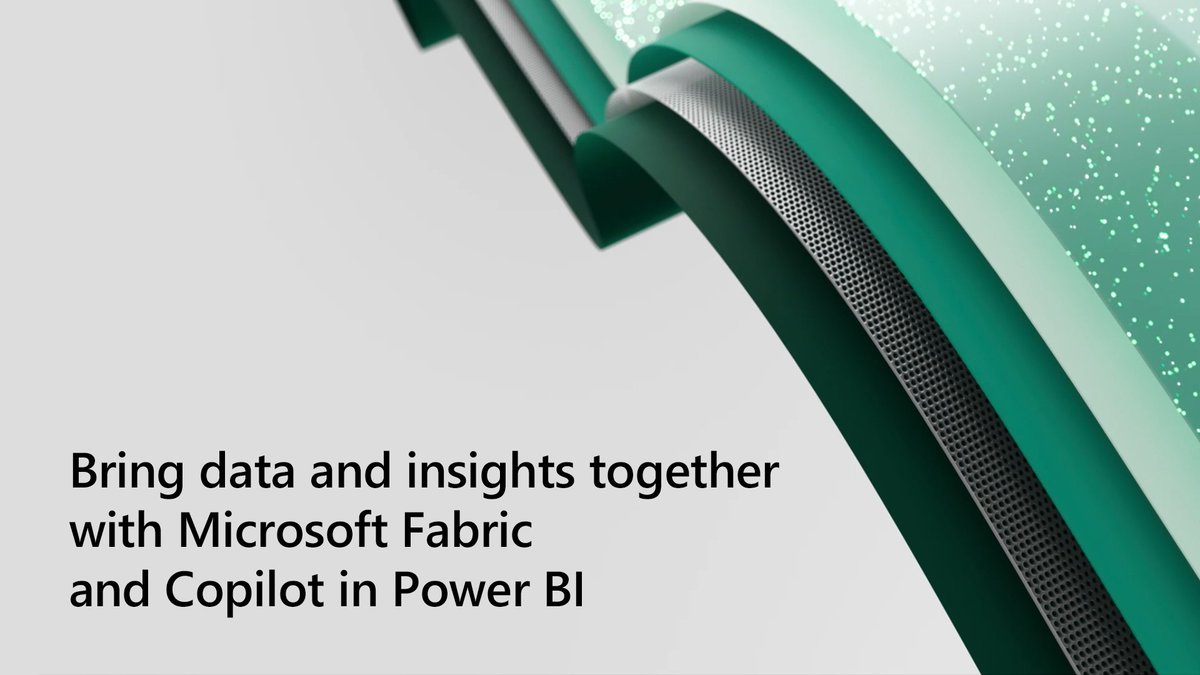 MSPowerPlat's tweet image. Introducing Microsoft Fabric and Copilot in Power BI. Discover how our new product and AI experience can unify your organization's data and help teams uncover and share insights faster: msft.it/6016gbhxj #MSBuild #MicrosoftFabric