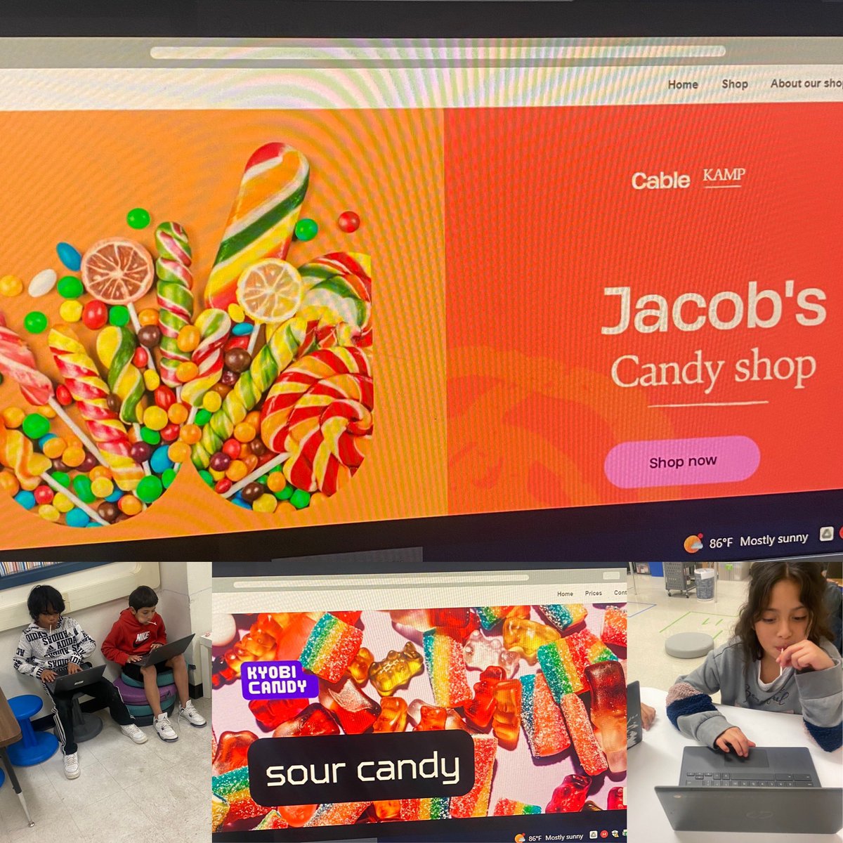 A little treat while we make our awesome Candy Shop websites🍭
We’ve got some future Entrepreneurs here <a href="/NISDCable/">Cable Elementary</a> 🐻🤓 <a href="/Dpin1967/">Debra Pinon</a> <a href="/galindo_lann/">Laura A. Galindo</a> #Cableignited #sisepuede #CableKAMP