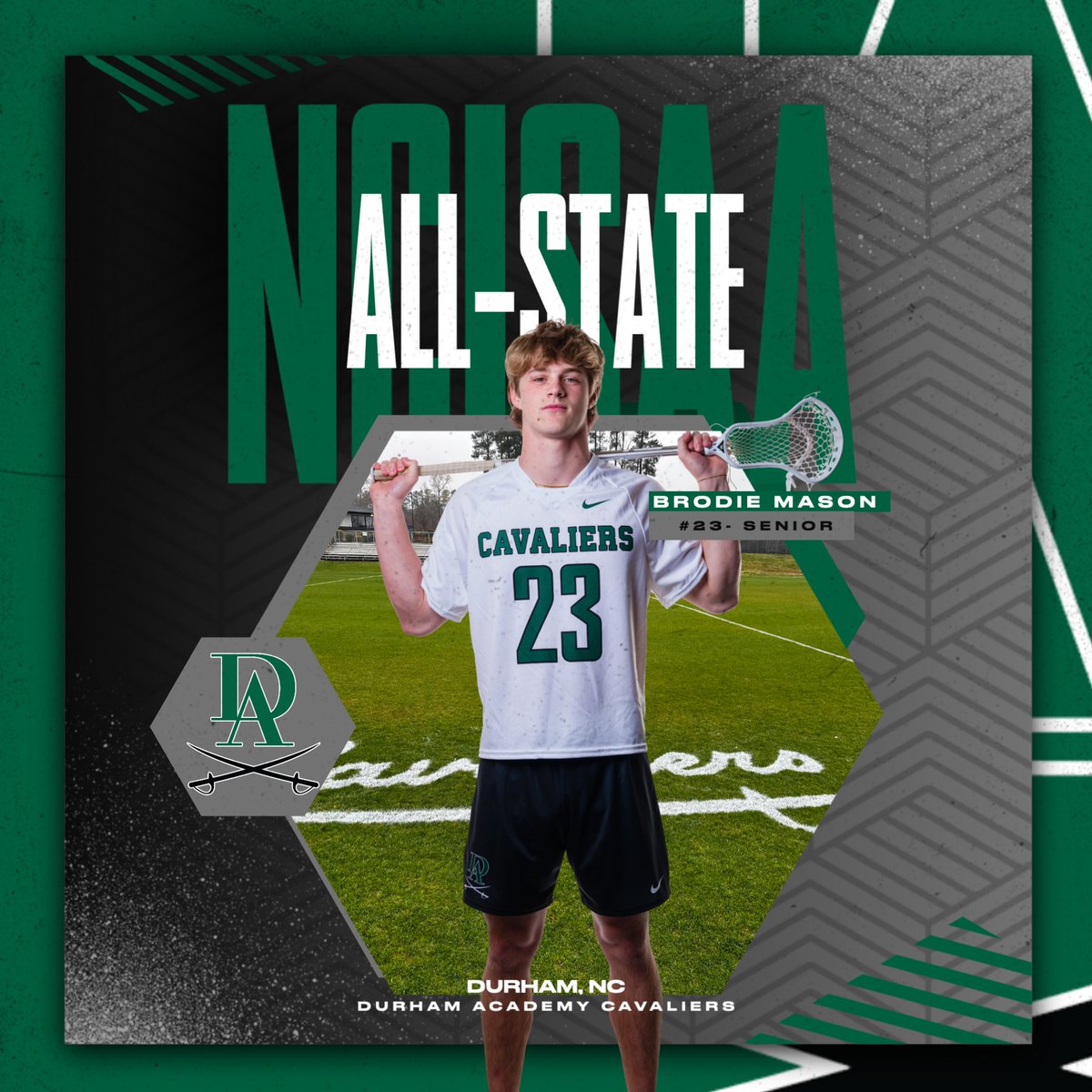 @NCISAA1 All-State:   

Brodie Mason - Boys Lacrosse 
#GoCavs