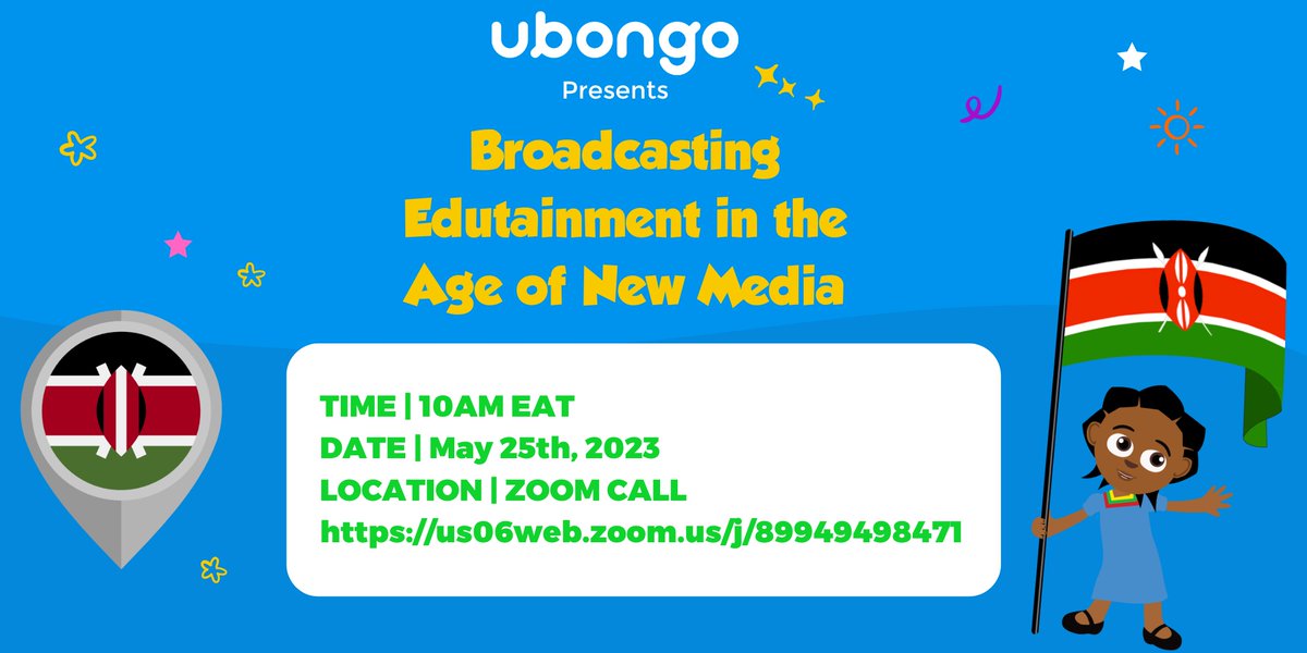 Join us tomorrow for an interactive workshop event to learn more about our impact, explore broadcast revenue opportunities, and discuss how we can collaborate! Join us via Zoom link: lnkd.in/d8fT-2fq Date: Thursday, 25th May 2023 Time: 10:00 AM EAT