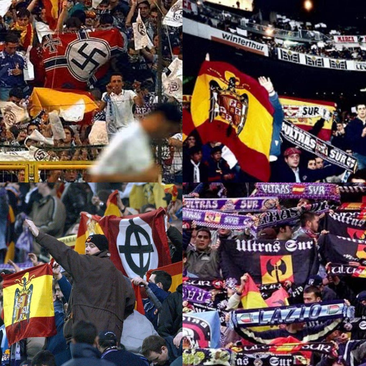 menottismo_'s tweet photo. Me resulta increíble, con todo esto de Vinicius se creó una nueva tipología de persona, el fascista antirracista. 

Los ultras del Real Madrid son capaces de llamar macaco a Araujo, hacer cánticos homófobos a Guardiola y a su vez defender a Vinicius del racismo.

Es maravilloso. https://t.co/GU2LtQ7yYQ