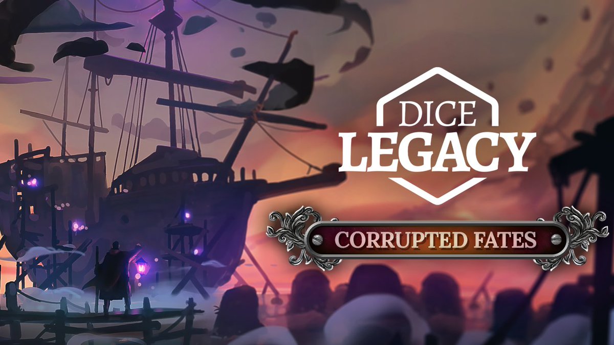 DiceLegacy's tweet photo. Discover the sinister heart of your society in the Corrupted Fates DLC, included in Dice Legacy: Definitive Edition!

Will you wield that darkness to your own ends, or will the madness consume you? https://t.co/oQTNhpPEfl