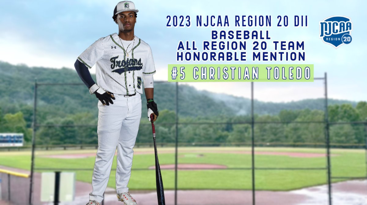 Let's hear it for Christian Toledo [<a href="/CT_21_S/">Christian Toledo</a>] for earning a spot on the All-Region 20 Dll Honorable Mention Team. #HolyToledo #JUCOPRODUCT #ACMentality