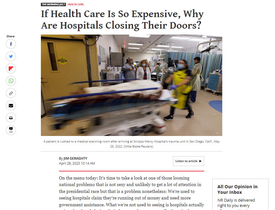 moe tkacik on Twitter "This month a busy hospital shut down in Texas Pondered the National