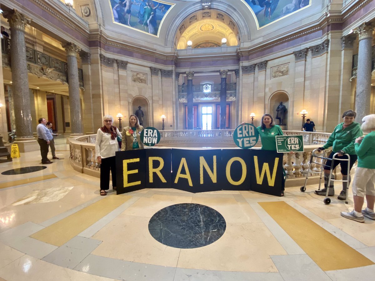 Persist again for #ERAYes at #mnleg in 2024 to win a Minnesota State #EqualRightsAmendment via bills #SF37 / #HF173 as we also honor & celebrate the 2023 passage of Rep. @KristinBahnerMN’s #HF197 bill (w/ #SF47) urging Congress to recognize & help the U.S. to #PublishTheERA now!