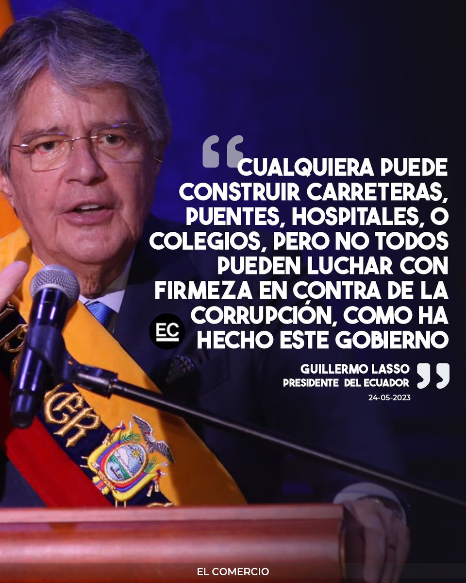elcomerciocom's tweet photo. El Presidente dio su rendición de cuentas a #Ecuador: Este fue el discurso completo de Guillermo Lasso en su #InformeALaNación » https://t.co/GEyaFg4TF1 https://t.co/820WHy20Y2
