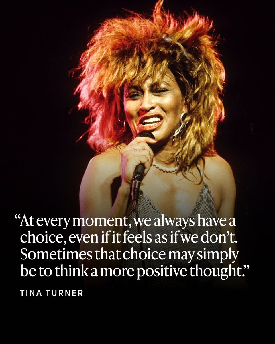Resilience is a constant process of becoming. And the legendary Tina Turner was the epitome of it. Her voice and her legacy will live on.

As Tina put it, “People think my life has been tough, but I think it's been a wonderful journey. The older you get, the more you realize it's