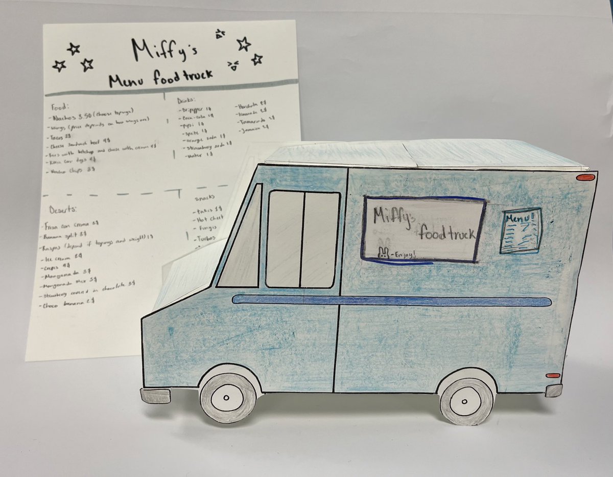 SBMS_FCS's tweet photo. Here are some of my 8 graders’ final project products! 1/5

@cte_sbisd @SBISD @SBMSBearPride 
#foodtrucks #foodtruckproject #middleschoolCTE #middleschoolFCS #familyandconsumerscience #SBISD https://t.co/l0agVJGtEU