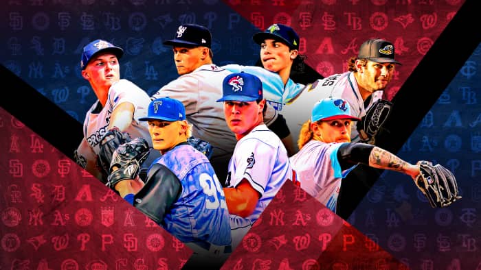 Who's throwing well down on the farm? These 30, for starters.

A trio of Top 100 prospects headlines a group with each club's hottest Minor League hurler: atmlb.com/3ou6898