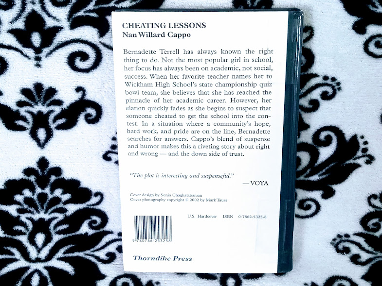 Cheating Lessons by Nan Willard Cappo - 2002 Hardcover *Large Print*

ebay.com/itm/2758687514…

#books #largeprint #youngadult #novel

ebay.com/str/fromhobbie…