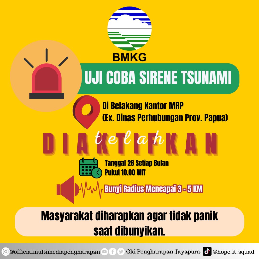 hope_it_team's tweet photo. Fyi π
#gkipengharapanjayapura #portnumbay #gkiditanahpapua #klasisportnumbay #BMKG #PapuaIndonesia #jayapura #multimedia #multimediagereja #hopeitsquad #forthegloryofgod https://t.co/gEoBEIUbGX
