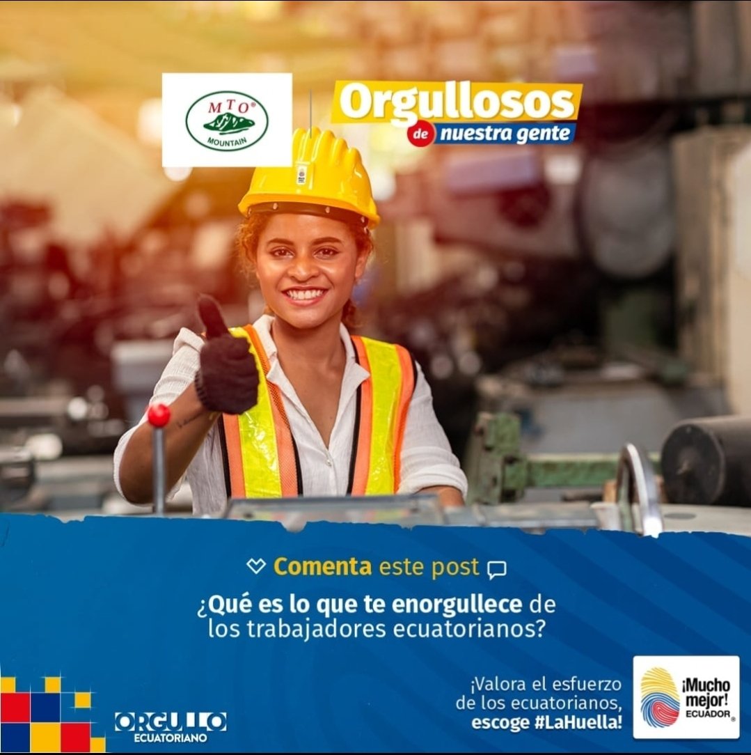 ALFONSOYUNGA's tweet photo. Aquí nacimos 🤱🏻 aquí aprendimos 📖 y aquí trabajamos 💼
Porque nos enorgullece ver crecer a la tierra que nos vio nacer🇪🇨 
#OrgullososDeNuestraGente2023
#ComparteConOrgullo
#OrgullososDeLosEcuatorianos
#CalidadEcuatoriana
#Orgullosos2023 https://t.co/Su5FqUNkhN