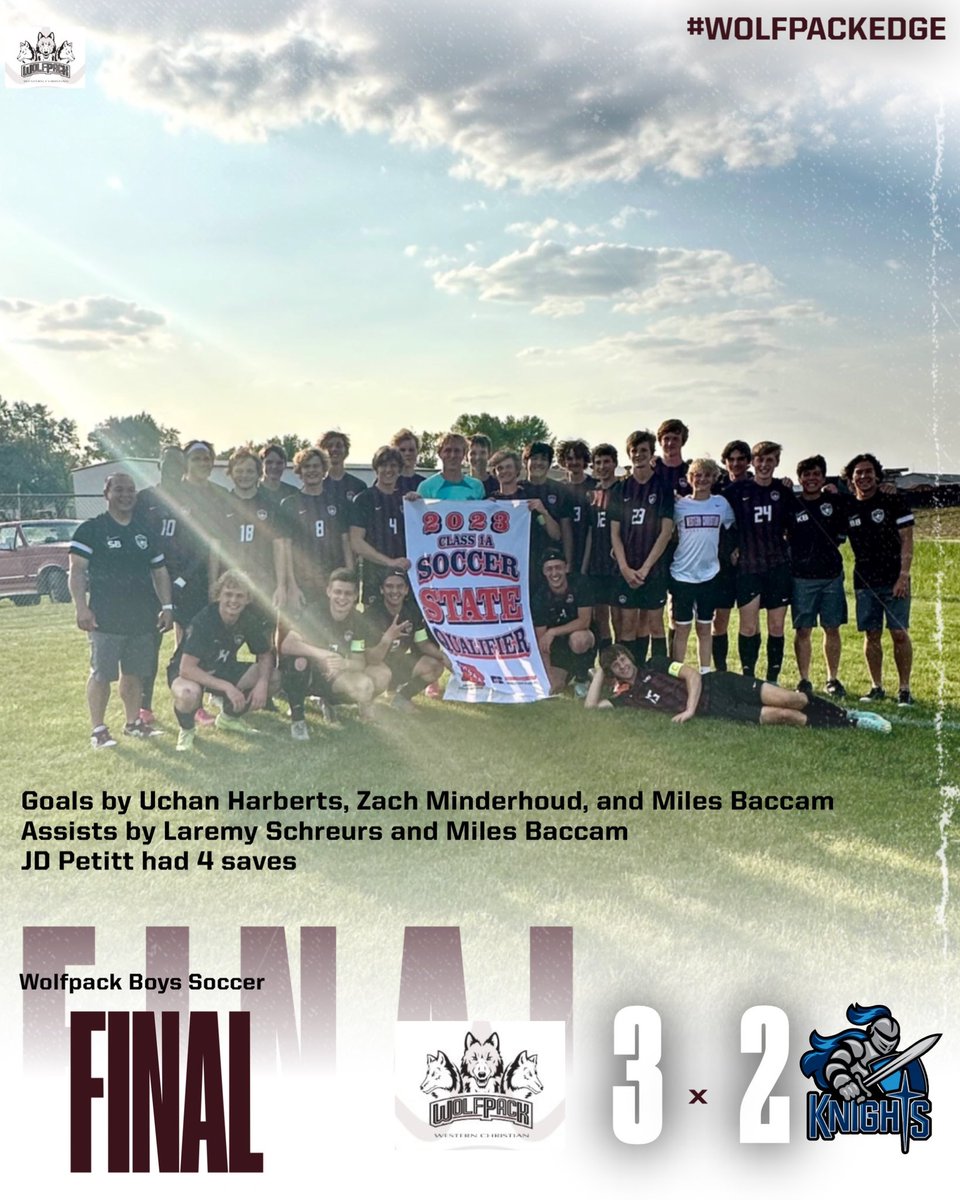 What an amazing season! Thankful and feeling blessed to help lead this team to its 3rd consecutive state appearance. Hope to see all the supporters down in the DSM!