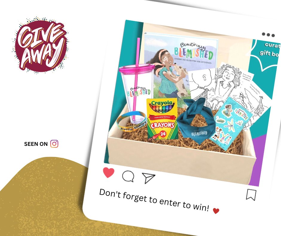 SturgeWeber's tweet photo. π Enter to win this gift box from @Beautifully Blemished ONLY ON INSTAGRAM.
π Go to The SWF Instagram, find the original post, and nominated someone to win.
π Three winners
π May 31
#SWFWARRIOR #SWFMonthOfAwareness #IAmAWarrior
#sturgewebersyndrome #swfunited https://t.co/9d7GTj0K3W
